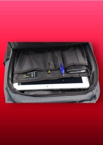 Rucsac pentru laptop R23381, negru, 48x31x20cm, bretele intarite si sistem de prindere pe troler - Img 10