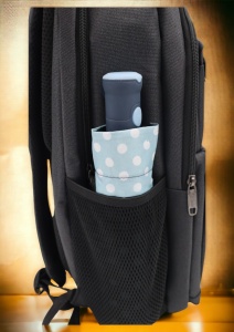 Rucsac pentru laptop R23382, impermeabil, 48x34x19cm, maner si bretele buretate, Negru - Img 11