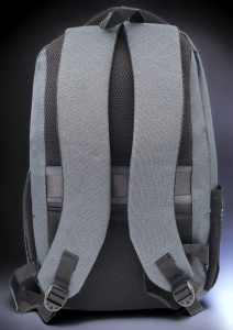 Rucsac pentru laptop R23382, impermeabil, 48x34x19cm, maner si bretele buretate, Gri - Img 4