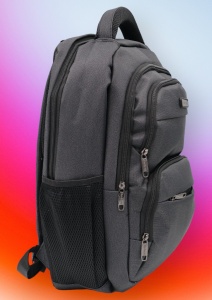Rucsac pentru laptop R23384, impermeabil, 48x32x22cm, bretele intarite si sistem de prindere pe troler, Negru - Img 2