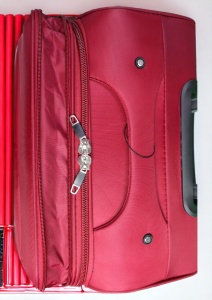 Troler My Travel R001, dimensiune mica 20", 4 roti pivotante, 50x35x25cm, Rosu - Img 5