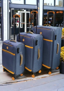 Troler My Travel R336, dimensiune mica 20", 49x37x20cm, bleumarin - Img 12