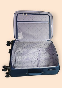 Troler My Travel R412, dimensiune medie 24", 60x41x27cm, bleumarin - Img 12