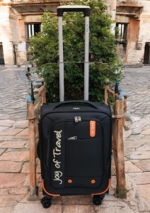 Troler My Travel R539 dimensiune mica 20", 50x37x22cm, negru