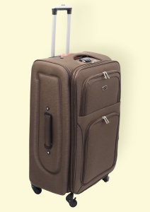 Troler My Travel R744, dimensiune mare 28", 4 roti 360, 71x46x30cm, maro - Img 3