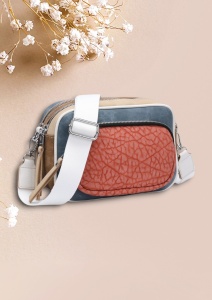 Geanta crossbody de dimensiune mica, piele ecologica, bretea extensibila si detasabila, R1358, blue - Img 3