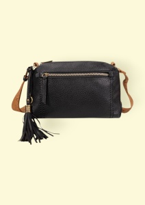 Geanta dama de categorie mica, piele ecologica, bretea reglabila, R2500380799, negru