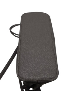 Geanta de dama crossbody, design minimalist texturat, compartimentare multipla, curea ajustabila, R87010, gri - Img 4
