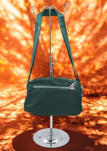 Geanta de dama tip borseta R2247, curea reglabila, 23x14x9cm, Verde - Img 2