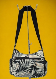 Geanta de umar femei R521, material rezistent, curea reglabila, buzunare laterale cu fermoar, 27x20x10cm - Img 2