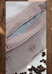 Geanta de umar pentru femei R1014, curea reglabila, 26x20x12cm, Roz - Img 7