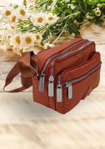 Geanta de umar pentru femei R88014, curea reglabila, 19x12x8cm, Portocaliu - Img 2