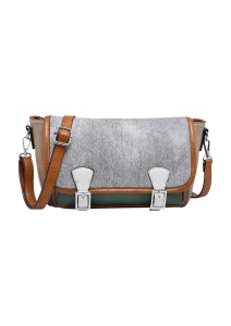 Geanta de umar tip postas, multicolor, piele ecologica, R28760