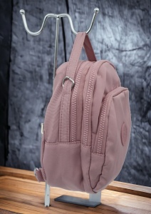 Mini rucsac multifunctional R60, material impermeabil, curea reglabila si detasabila, 20x19x11cm, Lila - Img 2