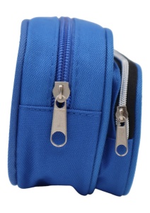 Penar pentru baieti Let's Rock R7256, doua compartimente, material textil impermeabil, 20x10x6cm, Albastru - Img 4