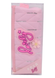 Penar pentru fete cu paiete si cusaturi aplicate R143, 21x10x4cm, Roz - Img 3