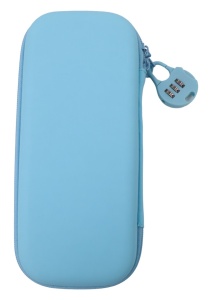 Penar pentru fete R6007, compartimente multiple, cu cifru, 22x10x4cm, Bleu - Img 2