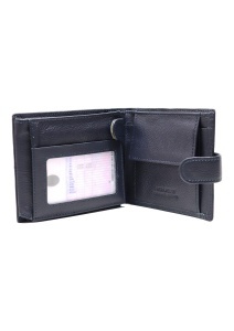 Portofel bărbătesc din piele RFID, Vera Pelle, 9 compartimente, cutie cadou, Q3181, bleumarin - Img 4