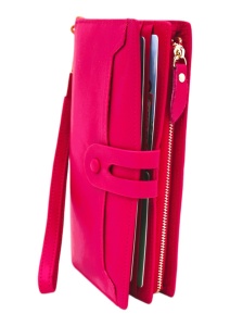 Portofel de damă din piele naturală Hassion R12 fuchsia - Img 11