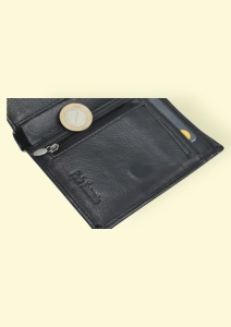 Portofel din piele pentru bărbați Hassion R60288 negru - Img 7