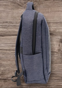 Rucsac cu port USB R7009, material textil rezistent, 42x30x14cm, Bleumarin - Img 3