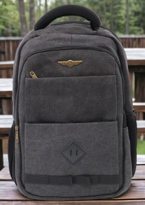 Rucsac Din Material Texil Tip In, RM23301, 45X32X17cm, Negru