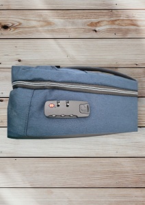 Rucsac multifunctional cu port incarcare USB R103, impermeabil, unisex, antifurt, 44x30x17cm, Bleumarin - Img 9