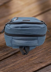 Rucsac multifunctional pentru laptop R49103, bleumarin, impermeabil, 48x32x20cm - Img 9