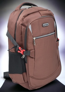Rucsac pentru laptop R1912B, Maro, impermeabil, 48x32x15cm