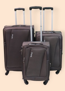 Set trolere My Travel R284A, 3 dimensiuni 20", 24", 28", maro