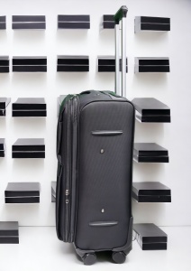 Troler My Travel R001, dimensiune medie 24", 4 roti pivotante, 60x40x26cm, Negru - Img 4