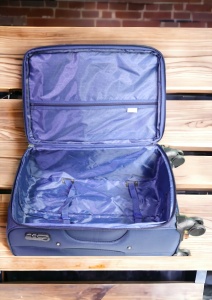 Troler My Travel R001, dimensiune mica 20", 4 roti pivotante, 50x35x25cm, Bleumarin - Img 10