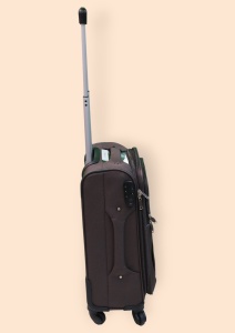 Troler My Travel R284A, dimensiune mica 20", 50x36x25cm, maro - Img 2