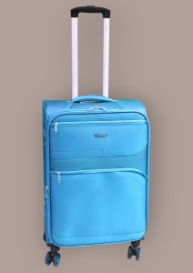 Troler My Travel R412, dimensiune medie 24", 60x41x27cm, turcoaz