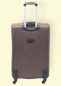 Troler My Travel R744, dimensiune mare 28", 4 roti 360, 71x46x30cm, maro - Img 4