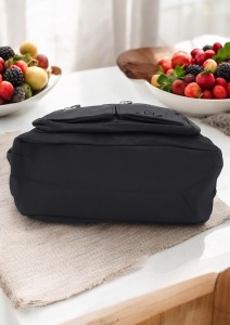 Geanta crossbody pentru femei R1017, curea extensibila, 30x20x15cm, negru - Img 5