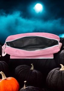 Geanta de dama tip crossbody R241, curea reglabila, 25x18x6cm, Roz inchis - Img 6