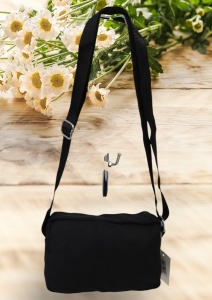 Geanta de umar pentru femei R88014, curea reglabila, 19x12x8cm, Negru - Img 3