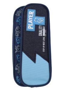 Penar pentru baieti Player R7255, doua compartimente, 21x9x7cm, Bleumarin