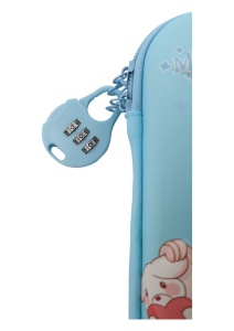 Penar pentru fete R6007, compartimente multiple, cu cifru, 22x10x4cm, Bleu - Img 3