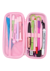 Penar pentru fete R6007, compartimente multiple, cu cifru, 22x10x4cm, Roz - Img 7