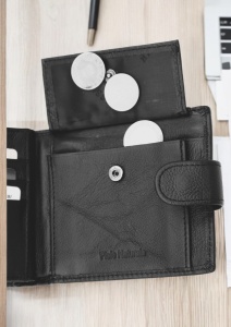 Portofel barbatesc din piele naturala R7137 negru - Img 4