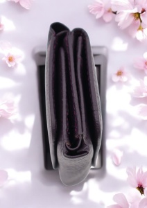 Portofel de damă din piele naturală Hassion R403 violet - Img 3