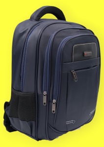 Rucsac cu trei compartimente R998211, impermeabil, 42x33x24cm, Bleumarin - Img 2