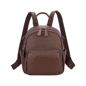 Rucsac dama din piele naturala multifunctional, maro