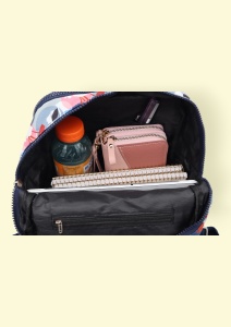 Rucsac din material impermeabil, bretele reglabile si maner R666, 32x27x13cm, - Img 8