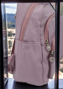 Rucsac din material textil rezistent R65, bretele reglabile, 35x27x14cm, Lila - Img 6