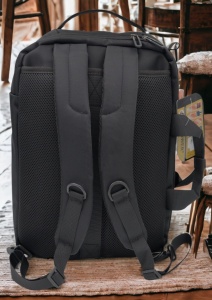 Rucsac multifunctional R1618, 42x28x17cm, Negru - Img 4