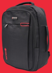 Rucsac pentru laptop R998152, negru, bretele intarite si sistem de prindere pe troler - Img 2
