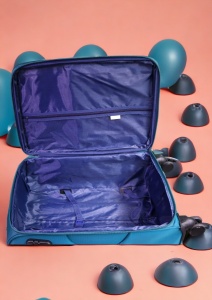 Troler My Travel R001, dimensiune mare 28", 4 roti pivotante, 70x47x32cm, Turcoaz - Img 9